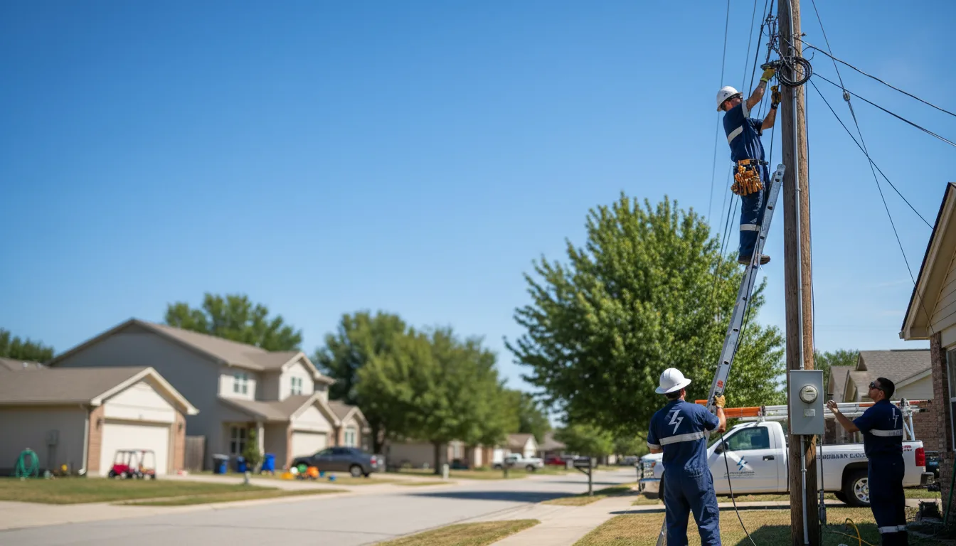 Residential electrician providing installation services in Pittsville, VA